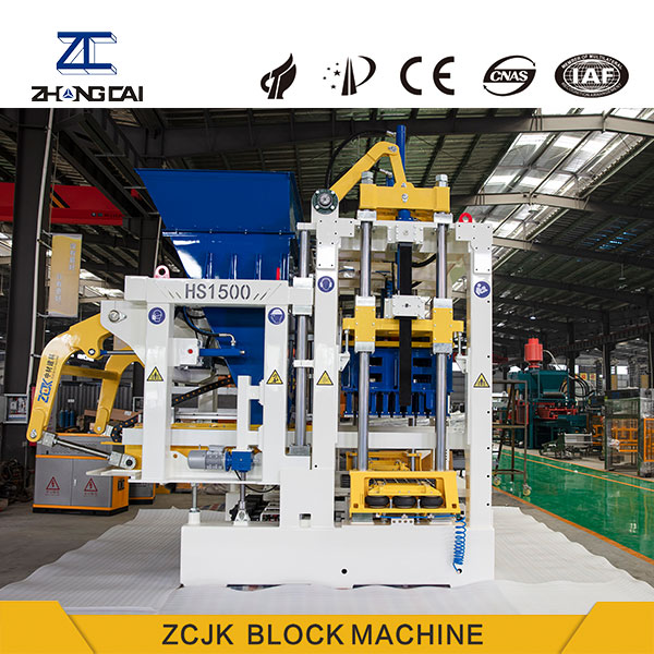 Máquina de tijolos vazados totalmente automática ZC1500: Aumentar a produtividade com tecnologia inteligente